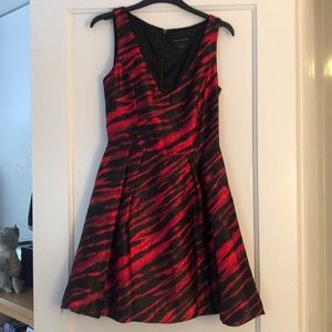 Red and black dress-Size 2